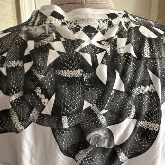 Marcel Burlon LEONARDO SNAKE-PRINT T-SHIRT WHITE/BLACK IN WHITE MULTICOLOR Large - Picture 5 of 9